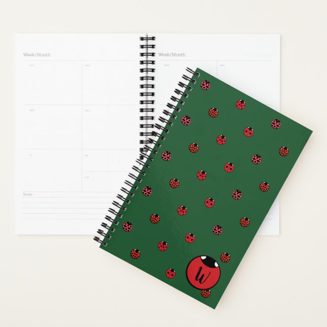 Agenda Ladybug Bolinhas Planner (Exibição)