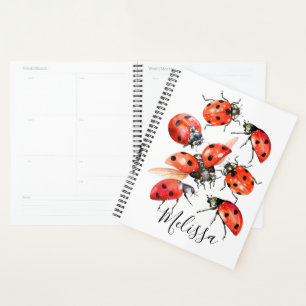 Agenda Ladybug de Cor Vermelha e Negra