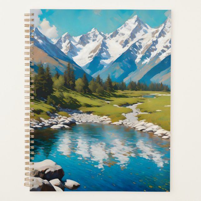 Agenda Lago Tranquilo Nas Montanhas (Frente)