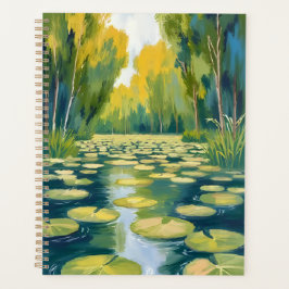 Agenda Lagoa de Folhas de Lírio | Natureza em Aquarela Ve