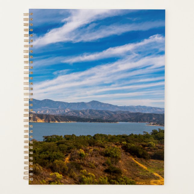 Agenda Lake Cachuma Panorama Santa Ynez Mountain Photo (Frente)