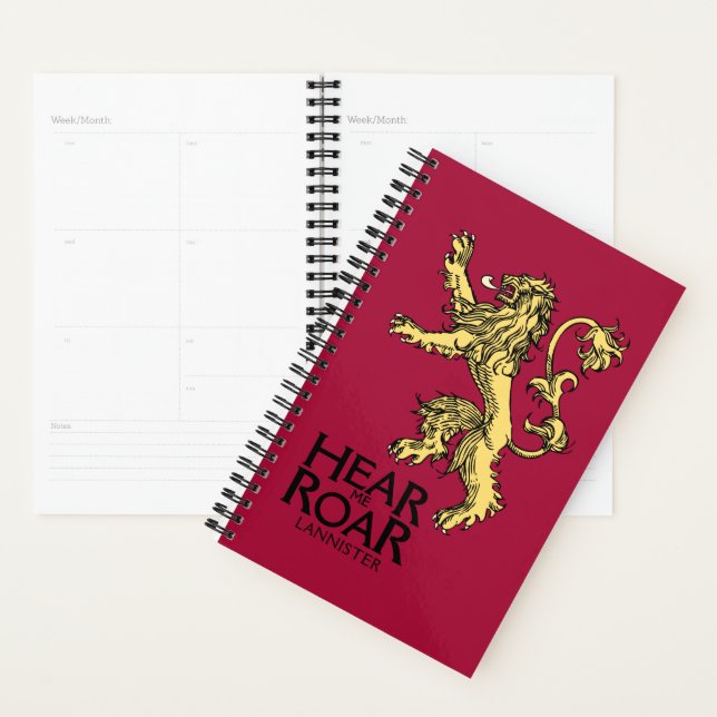 Agenda Lannister Sigil - Ouça-me Roar (Exibição)