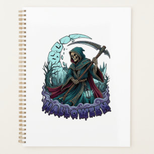 Agenda Lanterna da Foice do Ceifador do Halloween Lua Que