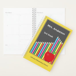 Agenda Lápis de Cor Maçã Professor