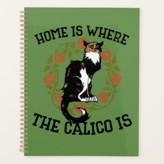 Agenda Lar é onde está o Calico é humor "Gato Calico"
