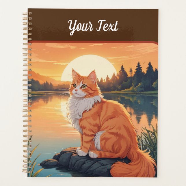 Agenda Laranja Cat por Lago (Frente)