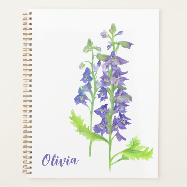 Agenda Larkspur Watercolor Planner (Frente)
