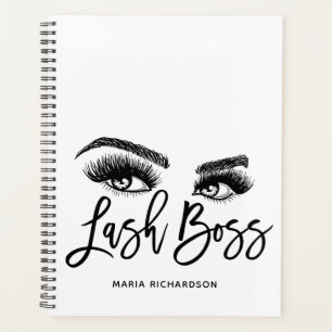 Agenda Lash Boss Makeup Eyebrow Olhos Lashes Rosa Dourado