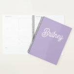 Agenda Lavanda Chic Personalizada Nome do Monograma Roxo<br><div class="desc">Apresentando nosso notebook personalizado com o nome monograma roxo da Lavanda de chic, projetado para trazer um toque de elegância e personalização para seu escrevendo. Este notebook apresenta um sofisticado cobrir roxo lavanda adornada com seu monograma e nome, oferecendo um na moda e uma maneira única de acompanhar seus pensamentos...</div>