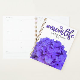 Agenda Lavanda de flores púrpuras florais #momlife