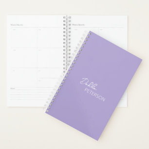Agenda Lavanda Moderna Minimalista