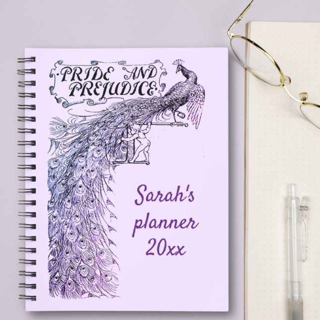 Agenda Lavanda Orgulho e Preconceito Nome Peacock (Criador carregado)