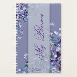 Agenda Lavender Blue Spring  Lilacs Planner