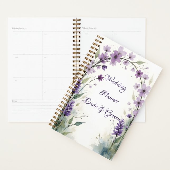 Agenda Lavender & Lilac Floral Arch Wedding (Exibição)