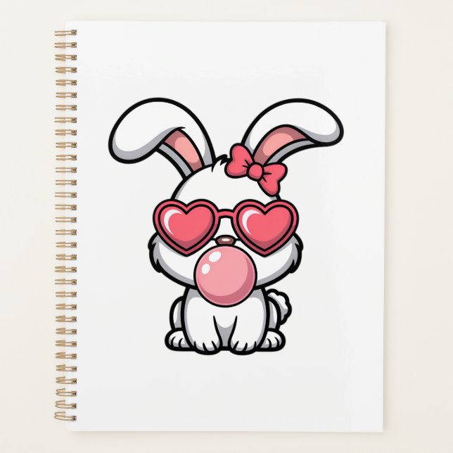Agenda layful Kawaii Rabbit with Bubblegum Bubble (Frente)