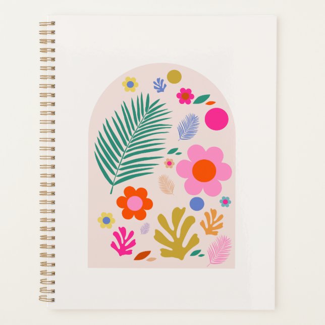 Agenda Le Jardin 04 Retro Flowers Modern Floral