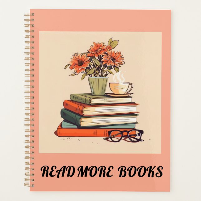 Agenda leia mais livros "notebook" (Frente)