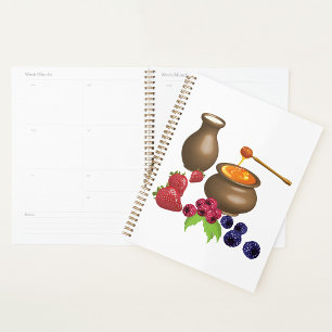 Agenda Leite e Mel com Comida de Berries Russo