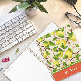 Agenda Lemon Personalizado Professor Floral