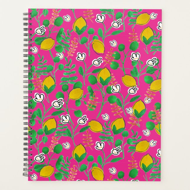 Agenda lemon watercolor (Frente)