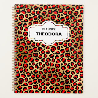 Agenda LEOPARD PRINT 12 meses Planner & Stickers