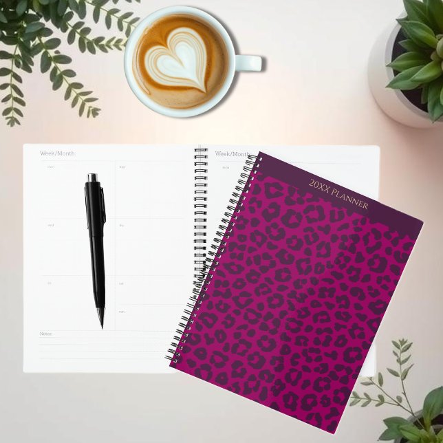 Agenda Leopard Print-Magenta (Leopard Print-Magenta Planner)