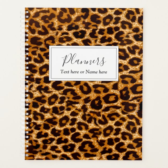 Agenda Leopardo impresso chetah (Frente)