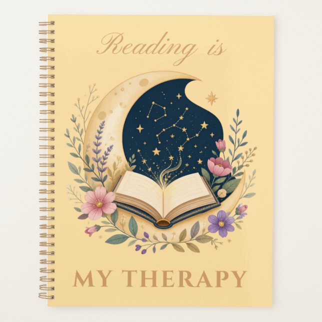 Agenda Ler é Minha Terapia Lua Celestial (Frente)