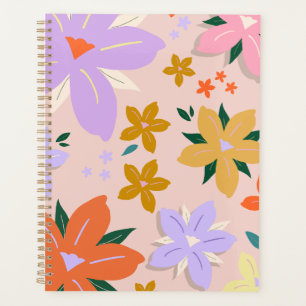 Agenda Les Fleurs 04 Retro Colorful Floral