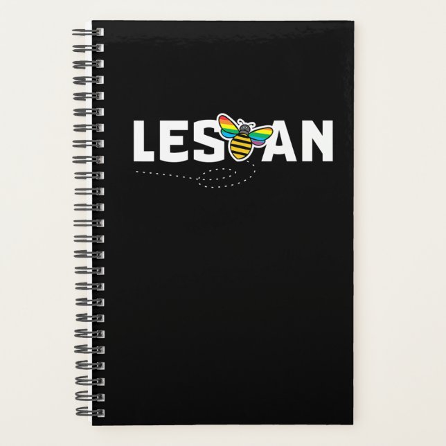 Agenda Lesbian Funny Les Bee An LGBT Rainbow Pride (Frente)