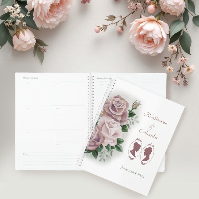 Agenda Lésbicas Brides Regência Rosas Rosa (Criador carregado)
