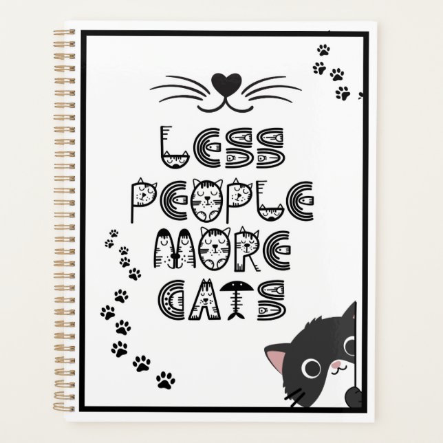 Agenda Less People  More Cats  (Frente)