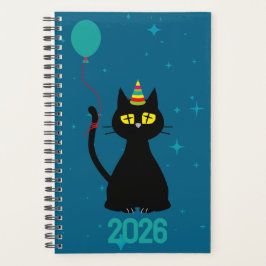 Agenda LET'S PARTY! - Tipsy Black Cat Planner