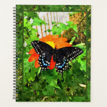Lg Planner Preto Swallowtail Gráfico
