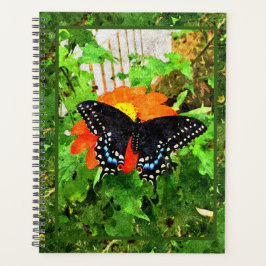 Agenda Lg Planner Preto Swallowtail Gráfico