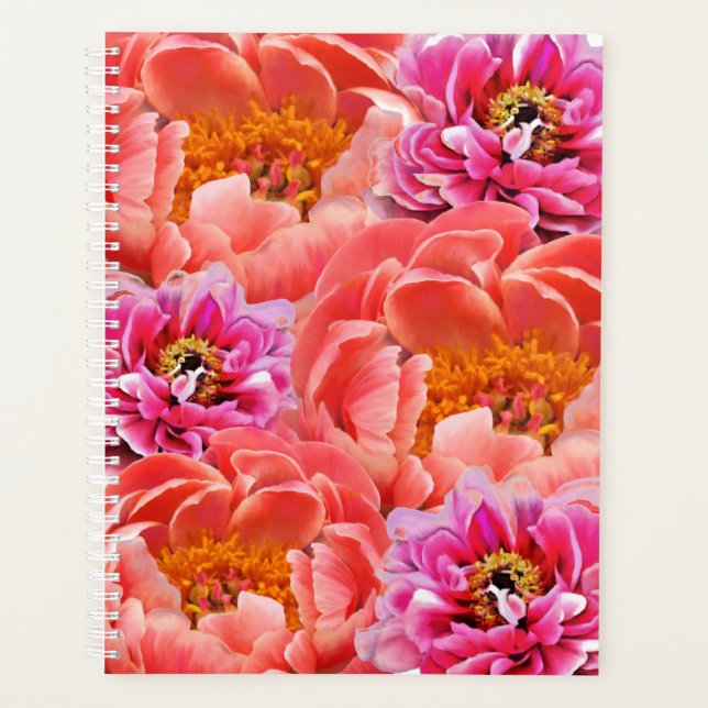 Agenda Lg Planner Rosa/Coral (Frente)