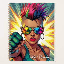 Agenda LGBT Lésbica Mohawk Uppercut Pop Art
