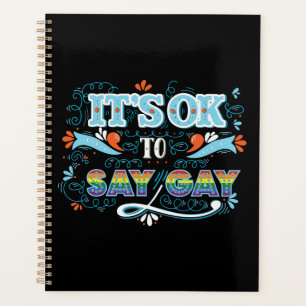Agenda LGBTQ It's OK To Say Gay Pride Rainbow