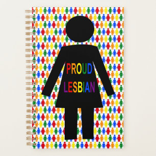 Agenda LGBTQ Silhouette Lésbica e Damas Arco-Íris