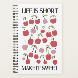 Agenda Life Is Short Make It Sweet Quote Boho Wildflower