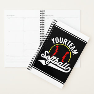 Agenda Liga Personalizada do ADD do Jogador do Softball T