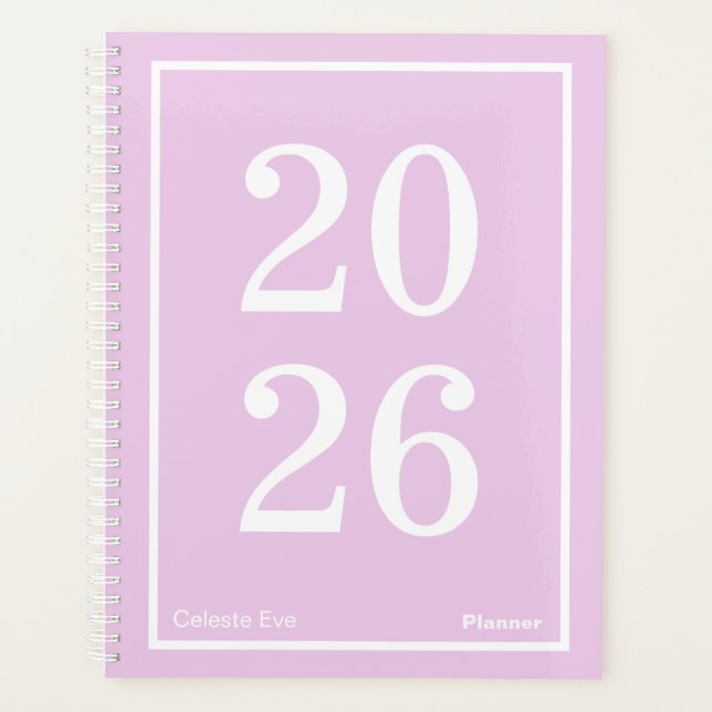 Agenda Light Amethyst Purple Big Year Large (Frente)