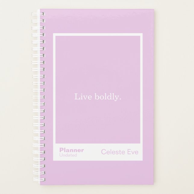 Agenda Light Amethyst Purple Block Quote Small (Frente)