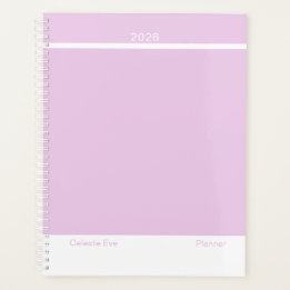 Agenda Light Amethyst Purple Modern Layout Large
