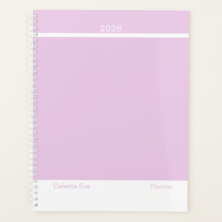 Agenda Light Amethyst Purple Modern Layout Large