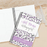 Agenda Lilac Leopard Imprima Mess Quente Fazendo Meu Melh<br><div class="desc">Mess quente,  mas fazendo meu melhor planejador personalizado com design de impressão de leopardo. Simples,  giro e moda com uma citação moderna em tipografia escrita à mão - perfeita para as mães de escola,  escritório e multitarefa!</div>