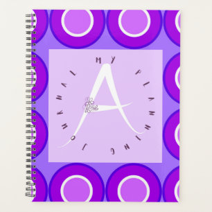 Agenda Lilac - Letra A Circular