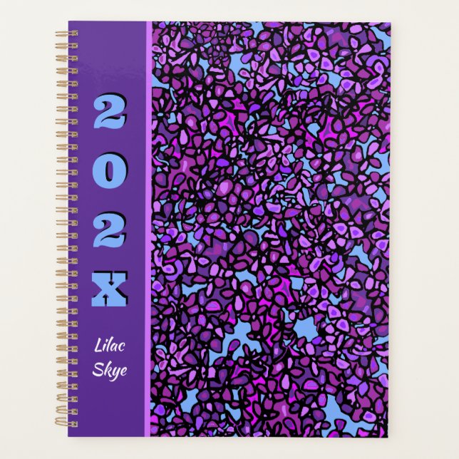 Agenda Lilac Roxo Procurando Por Ramais Personalizados (Frente)