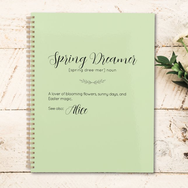 Agenda Limão Cream Páscoa Bunny Planner (Lime Cream Easter Bunny Planner)