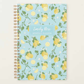 Agenda Limão - Planner Espiral Azul Claro